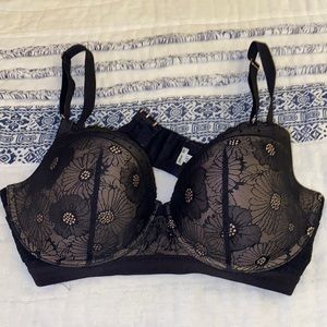Aerie black lace bra - size 36D